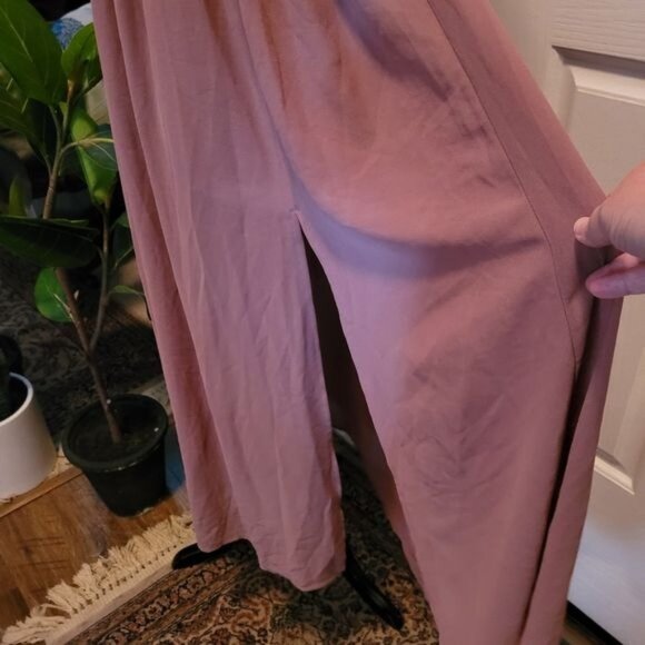 New Formal Tea Rose Pink Dress Stitch Fix Small Low Cut Cleavage Sexy Le… - Picture 4 of 9